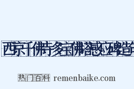 西京千佛寺多宝佛塔感应碑造句是什么意思的图片